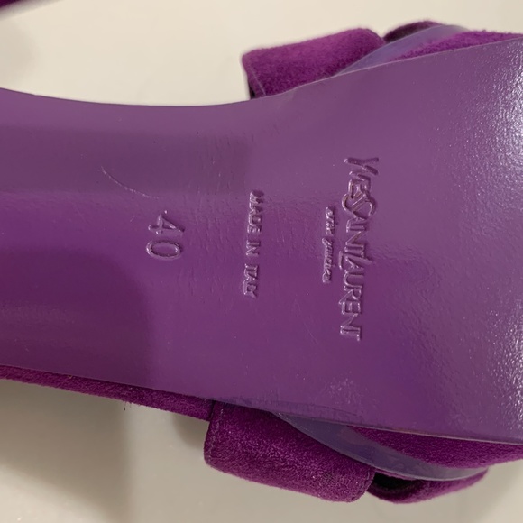 YSL Yves Saint Laurent Tribute Heels in Purple 40 - Picture 6 of 7